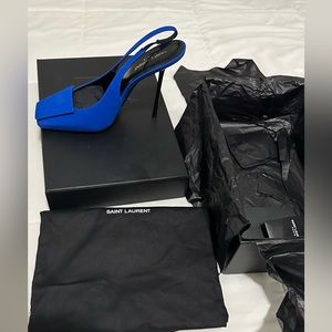 YSL High heels , Royal Blue, Size 40 (Runs small like 38).